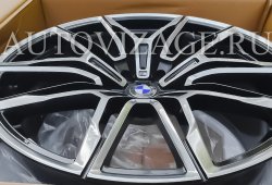 АРТ:0350 Изготовили диски R21 в оригинальном дизайне BMW style 825, кованый разноширокий моноблок, для X7 в кузове G07